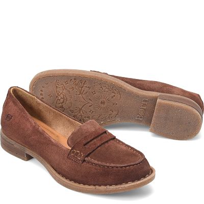 Marlo shown in Dark Brunette Suede (Brown)
