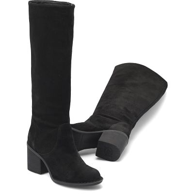 Thea shown in Black Suede (Black)
