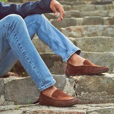 Allan Shearling shown on model 